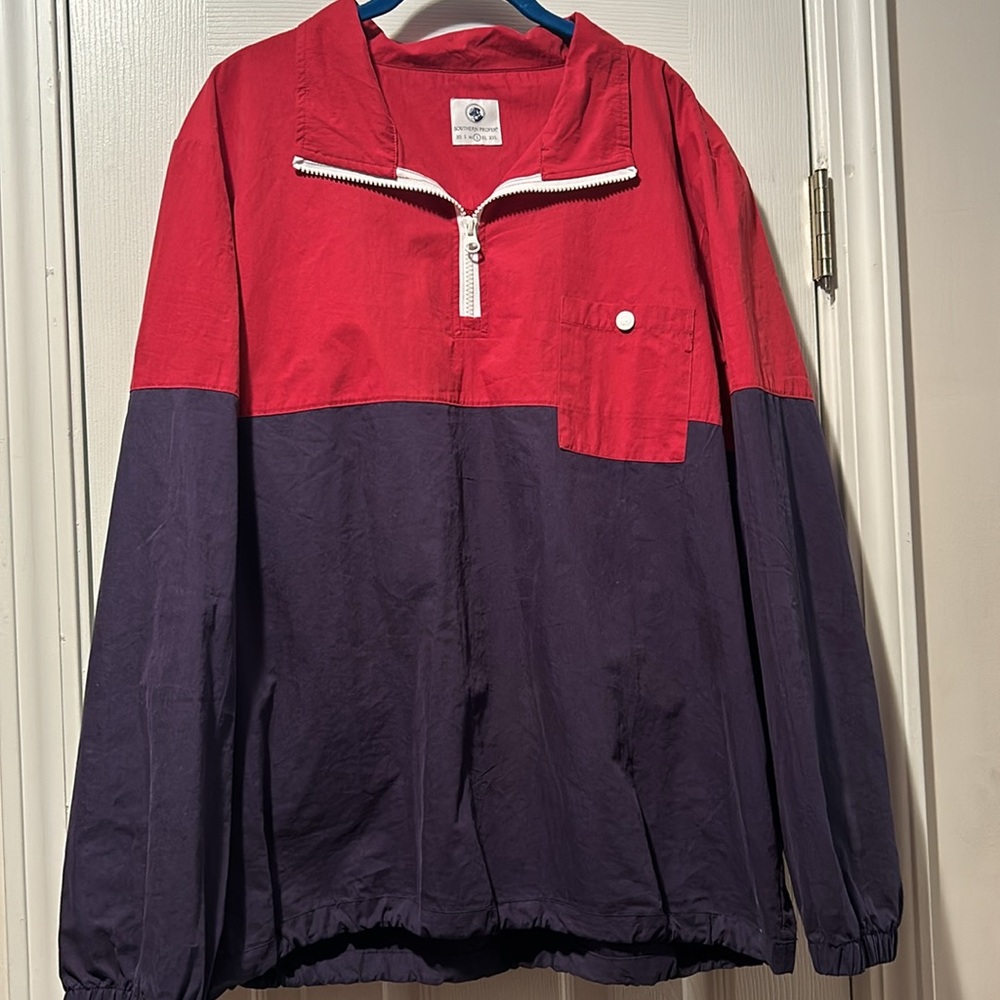 Southern Proper Vented Windbreaker Pull Over Rain… - image 4